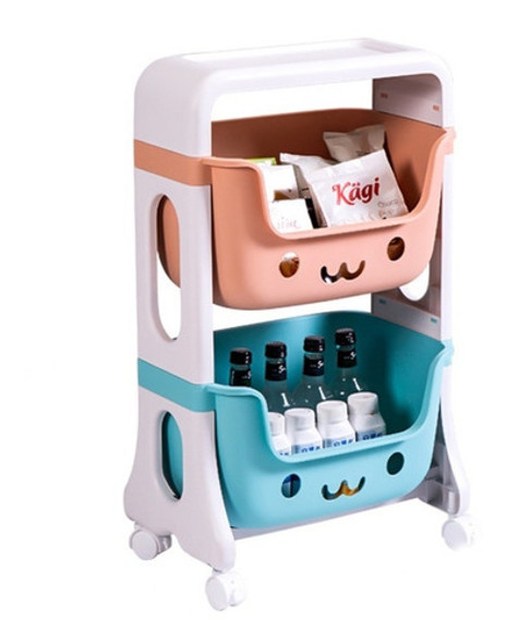 Organizador Infantil Para Juguetes Gran Capacidad 2 Estantes 0