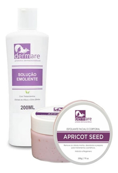 Kit Solução Emoliente 200ml E Esfoliante Apricoot 200g 0