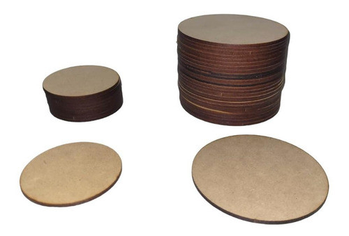 Circulo En Fibrofacil 20cm X 10 Unid. En 3mm 0