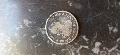 Antigua Moneda Chile Colonial 1 Real Plata 1797 Carlosiv N69 0