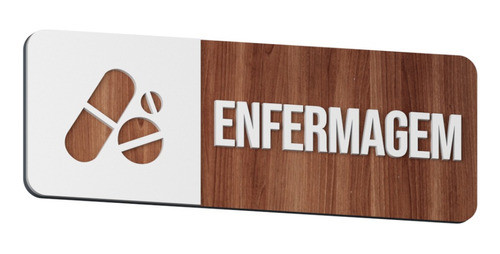 Placa Instrutiva Enfermaria Enfermagem Para Consultório Mdf 1