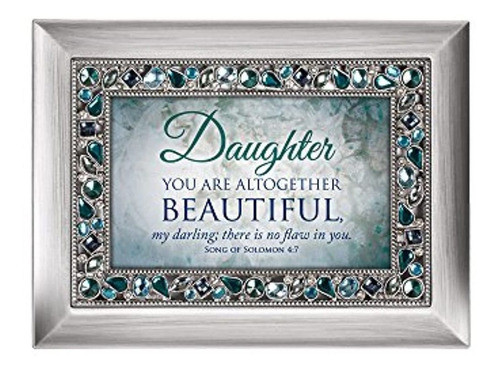 Cottage Garden Daughter You Are Beautiful Silver Tone Caja D 0