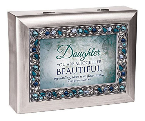 Cottage Garden Daughter You Are Beautiful Silver Tone Caja D 1