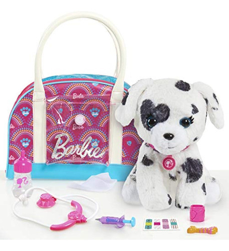 Barbie Hug & Kiss Pet Doctor Set De 9 Piezas Con Cachorro Dá 1