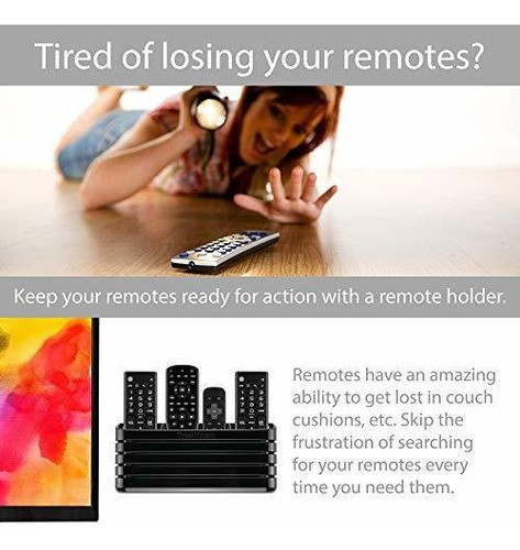 Soporte Porta Controles Hasta 3 O 4 Premium Totalmount Negro 1