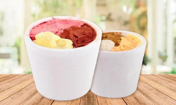 Pote Térmico Espuma 1l P/ Helado, Comestibles (pack Por 25) 0