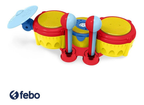 Batería Play Show Calesita Con Sonido Juguete Febo 1