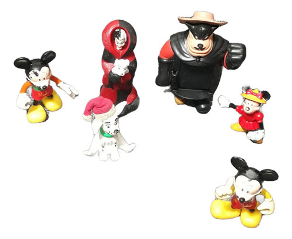 6 Figuras Película Disney - Mickey  - 101 Dálmatas - Minnie 0