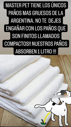 Paños Pañales Entrenamiento Perro Master Pet Max X40 1