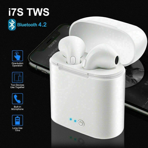 Auriculares Bluetooth I7s Inalambricos Con Caja De Carga 1