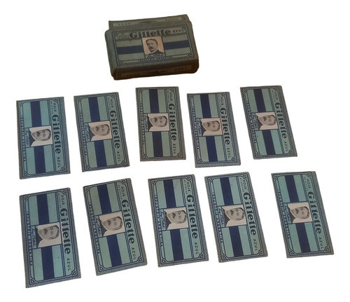 10 Hojas De Afeitar - Gillette Azul 0