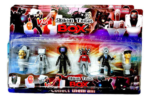 Set De Muñecos Skibidi Toilet X6 0