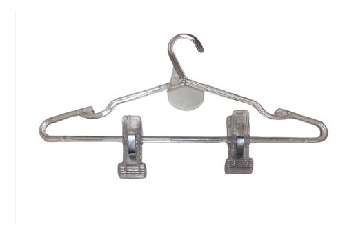 Percha Acrílica Adulto Con Broche Pack 100 Uni 0