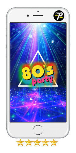 Invitación Digital En Video 40 - 50 Años -  Años 80 Party 0