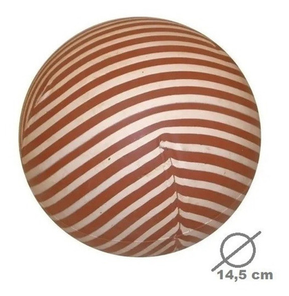 12 Pelotas Pulpo Goma Rayada N° 6 Diametro 14,5 Cm Pelotas 1