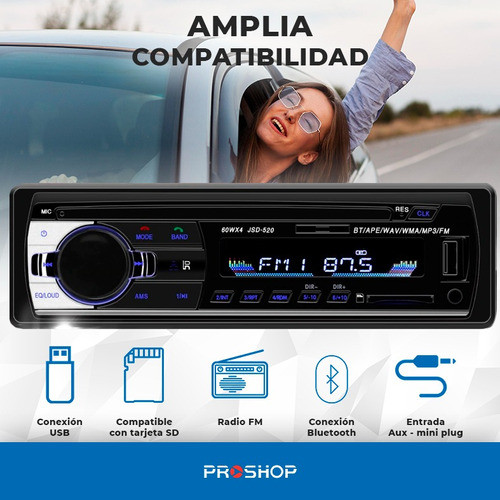 Combo Stereo Bluetooth Usb Fm + Parlantes 16 Cm 500w ! 1