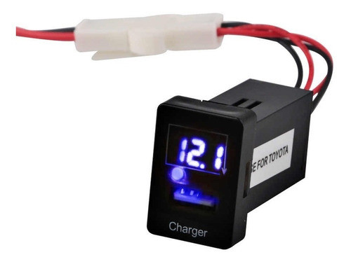 Voltimetro Y Usb Carga Para Toyota Hilux 2016-2020,rav4, 0