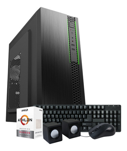 Pc Computadora Amd Athlon 8gb Ddr4 240ssd Video Radeon Vega 0