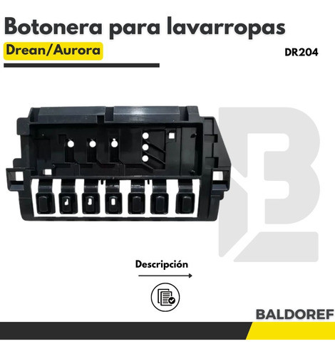 Botonera Lavarropas Aurora 7410 7 Botones Original 1