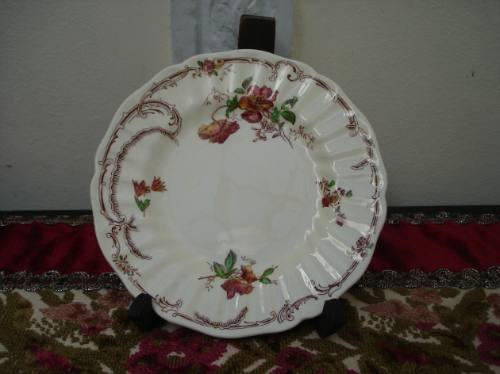 Plato Ingles Royal Doulton Antiguo Con Flores Vealo 0