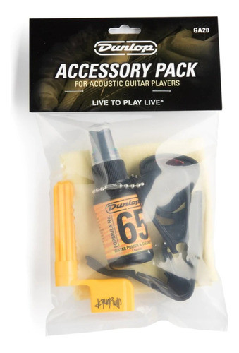 Jim Dunlop Elec. Pack W/lokstrap-picks-capo-franela 1