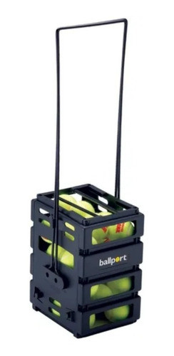 Canasto Pelotas Tenis Tourna Ballport 36 Bolas Negro 1