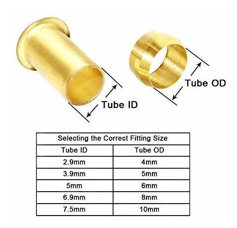 Virolas Tubo Comprension Resiste Alta Temperat 3/8 Pack 10 1