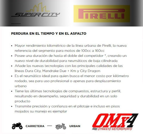 Kit Cubiertas 250 17 + 80 100 14 Pirelli Guerrero G 100 Trip 1