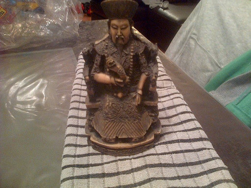 Antigua Escultura Oriental Muy Trabajada Unica !!! 0