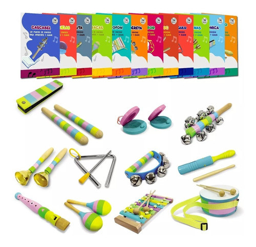 Instrumentos Musicales Madera Montesori Infantil N° 5 Agogó 1
