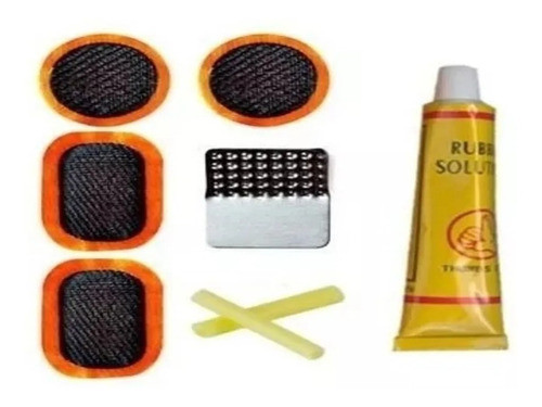 Kit Reparacion Bicicleta  Moto 4 Parches Pegamento Gomines 0