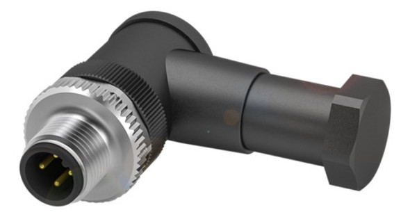 Conector Balluff Macho M12x1 4 Polos Acodado Codificacion A 0