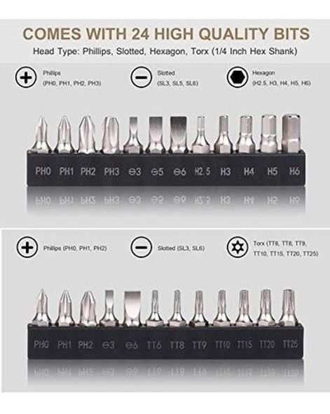 Juego De Destornillador Mini Con Llave De Trinquete - 25en1 1
