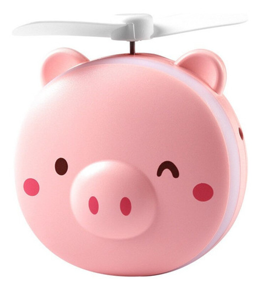 Mini Ventilador Espelho Luz Led Maquiagem Portátil Bolsa Usb 0