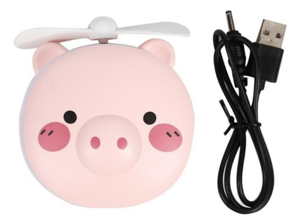 Mini Ventilador Espelho Luz Led Maquiagem Portátil Bolsa Usb 1