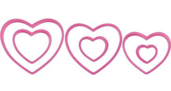 Cortantes Para Galletitas Corazon X6 Uni. - Wilton 1