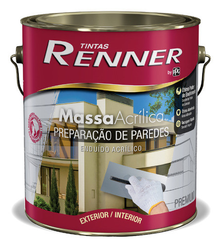 Enduido Exterior Interior Renner Alta Resistencia- 6 Kgs 0