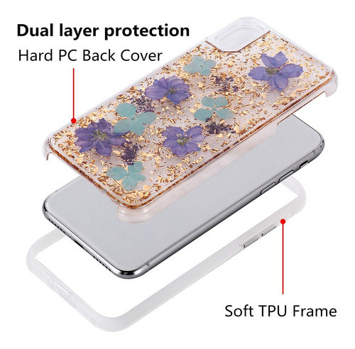 Funda Para iPhone X / Xs Glitter Inkomo 1