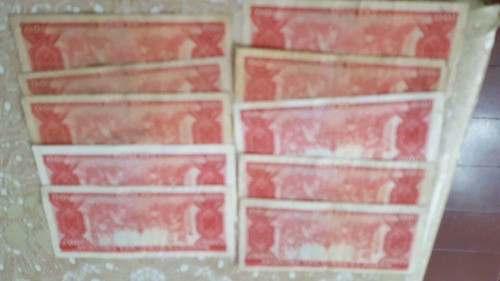 Billetes De Uruguay 1967 De $100 Son 10 Billetes Buen Estado 1