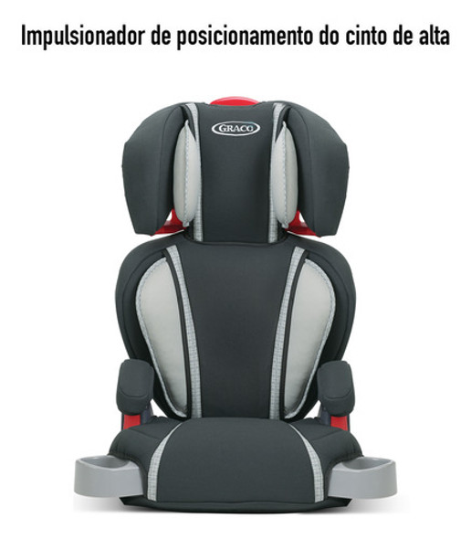 Cadeira De Carro Infantil 2 Em 1 Turbobooster Cinza - Graco 1