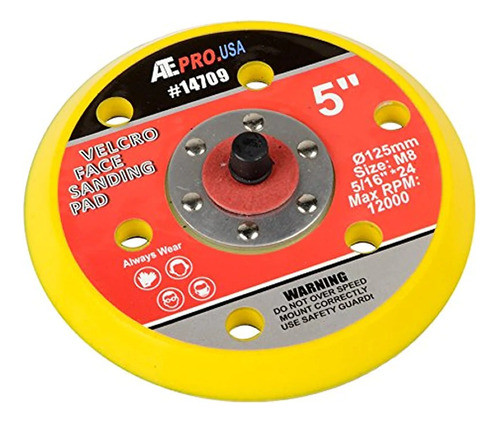 Disco Base 5'' Repuesto Para Lijadora Roto Orbital Neumática 0