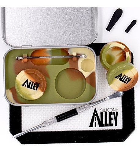 Kit De Viaje Para Tallar Cera [military Camo] Lata Antiadher 1