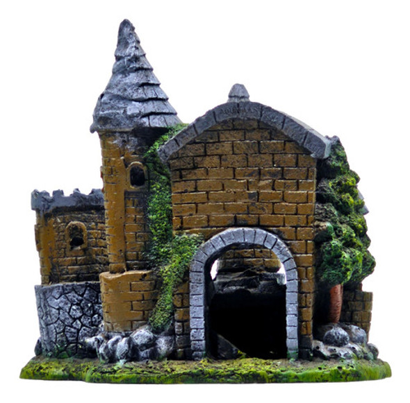 Enfeite Para Aquários Castelo Medieval G - Fragata 0