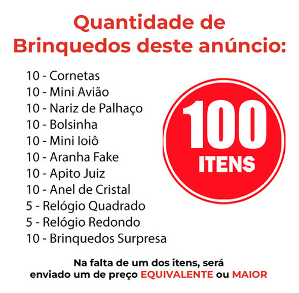 100 Mini Brinquedos Lembrancinha Aniversário Infantil Barato 1