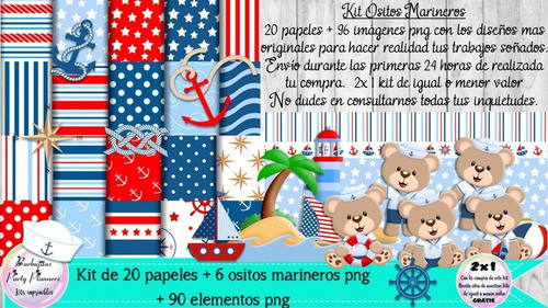 Papeles Fondos Y Cliparts Imagenes Png Osito Oso Marinero 1