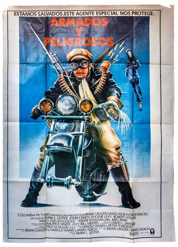Afiche Antiguo De Cine Armados Y Peligrosos. 1986. 30124 0