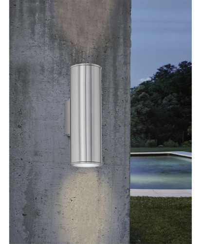 Lámpara Aplique Bidireccional Acero Inox. Eglo Riga Led 1