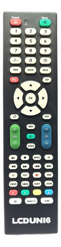 Control Remoto Universal Para Tv Lcd/led Y Smart Tv  Lcduni6 0
