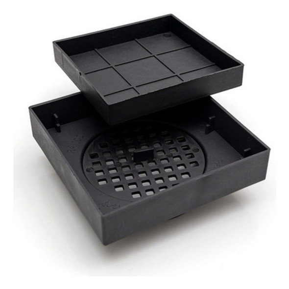 Ralo Oculto 13x13 Quadrado Para Banheiro Lavabo Preto 1 Ralo Oculto 13x13 Quadrado Para Banheiro Lavabo Preto 1