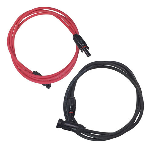 Cabo Solar 6mm² Com Mc4 P/ Extensão - 7m Preto + 7m Vermelho 0